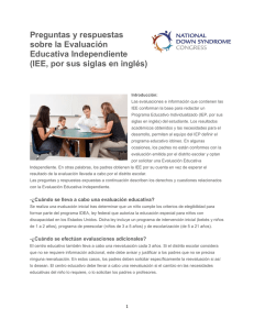 Preguntas y respuestas sobre la Evaluación Educativa Independiente