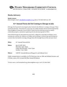 Media Advisory 41st Annual Fiesta del Sol Coming to Chicago in July