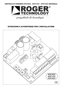 istruzioni e avvertenze per l`installatore h70/10cc h70/11cc h70/14cc