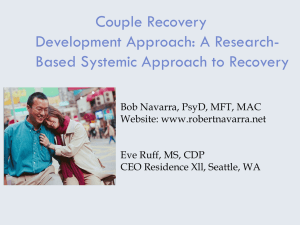 Couple Recovery Development Approach
