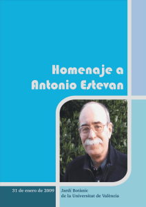 Homenaje a Antonio Estevan - Ciudades para un Futuro más