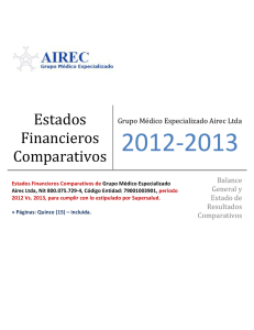 Estados Financieros Comparativos - AIREC
