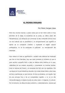 El Primer Peruano, por Mario Vargas Llosa
