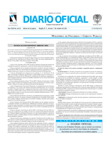 diario oficial - Imprenta Nacional de Colombia