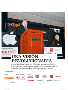 Wozniak, una Vision revolucionaria