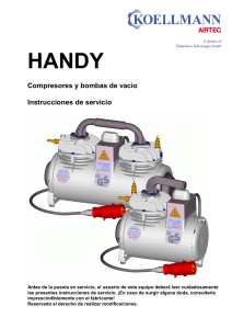 HANDY Compresores y bombas de vacío Instrucciones de servicio