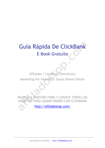 Guía Rápida De ClickBank