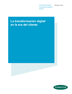 La transformación digital en la era del cliente