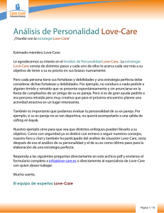 Formulario PDF: Análisis de personalidad Love-Care
