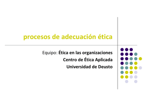 procesos de adecuación ética - Observatorio del Tercer Sector de
