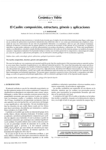 El Caolín: composición, estructura, génesis y aplicaciones