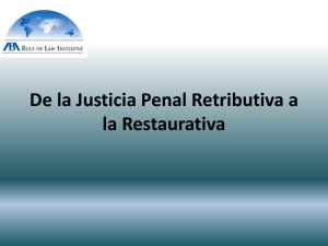 1. De la Justicia Retributiva a la Justicia Restaurativa