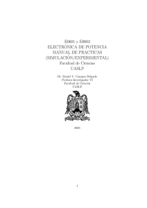 Manual de Prácticas para Electrónica de Potencia