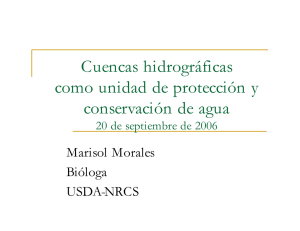 Cuencas hidrográficas como unidad de protección y conservación