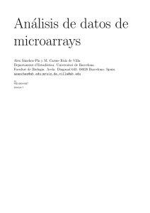 Análisis de datos de microarrays
