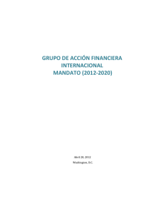 grupo de acción financiera internacional mandato (2012