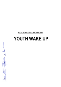 Estatutos - Youth Wake Up