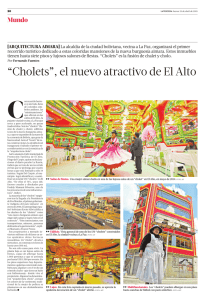 “Cholets”, el nuevo atractivo de El Alto