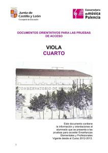 VIOLA acceso 4º eepp - Conservatorio Profesional de Música de