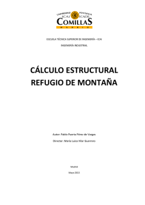 Cálculo Estructural Refugio de Montaña - IIT