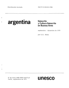 Sánscrito y cultura sánscrita en Buenos Aires: Argentina (misión
