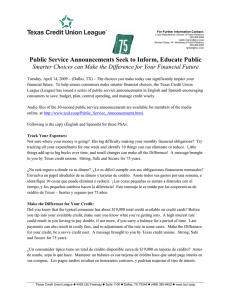 Public Service Announcements Seek to Inform, Educate Public