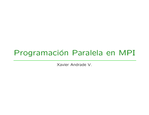 Programación Paralela en MPI