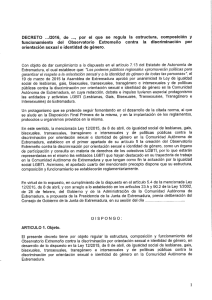 DISPONGO: - Gobierno de Extremadura