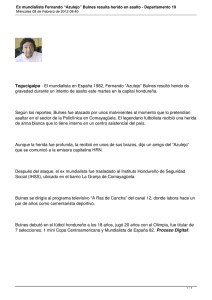 Ex mundialista Fernando “Azulejo” Bulnes resulta herido en asalto