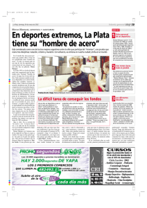 En deportes extremos, La Plata tiene su “hombre de acero”