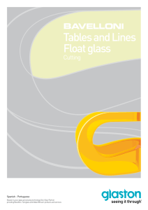 Tables and Lines Float glass