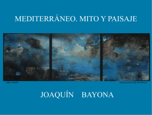 mediterráneo. mito y paisaje joaquín bayona
