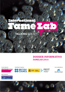 Dossier prensa Famelab - Universidad de Alcalá