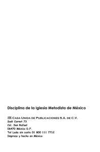 Disciplina de la Iglesia Metodista de México - IMMAR