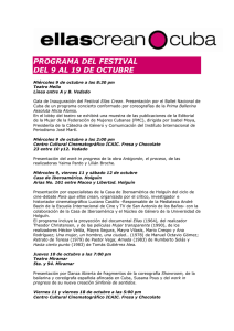 programa del festival del 9 al 19 de octubre