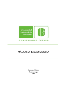 Manual Máquina Taladrora - MRF06