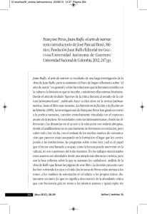 Françoise Perus, Juan Rulfo, el arte de narrar, texto introductorio de
