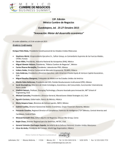 Oradores 2015 - México Cumbre de Negocios