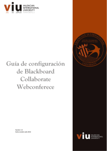 Guía de configuración de Blackboard Collaborate Webconferece