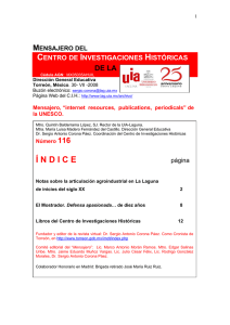 Mensajero 116 - Universidad Iberoamericana