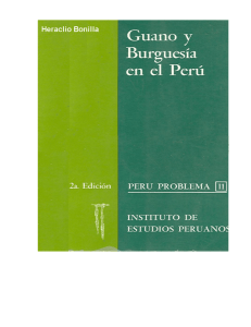 Guano y burguesía en el Perú - Instituto de Estudios Peruanos