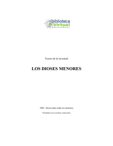 LOS DIOSES MENORES - Biblioteca Virtual Universal