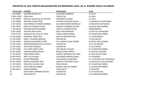 listado total de inscritos - Real Club de Regatas de Santiago de la