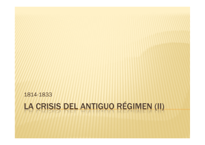 LA CRISIS DEL ANTIGUO RÉGIMEN (II)