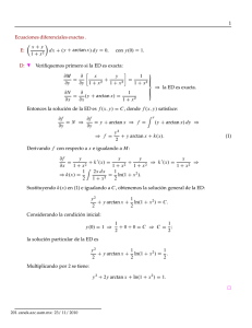 1 Ecuaciones diferenciales exactas . E: Â x C y 1 C x - Canek