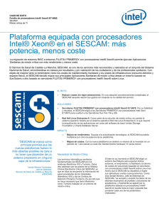 Plataforma equipada con procesadores Intel® Xeon® en el SESCAM