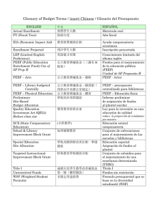 Glossary of Budget Terms / insert Chinese / Glosario del Presupuesto