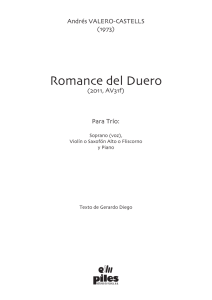 Romance del Duero - Andrés Valero Castells