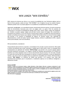 wix lanza “wix español” - Consultores del Plata SA