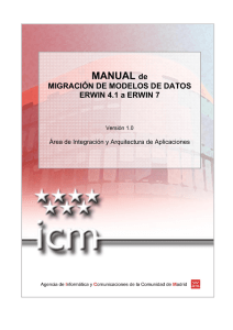 MANUAL de MIGRACIÓN DE MODELOS DE DATOS ERWIN 4.1 a
